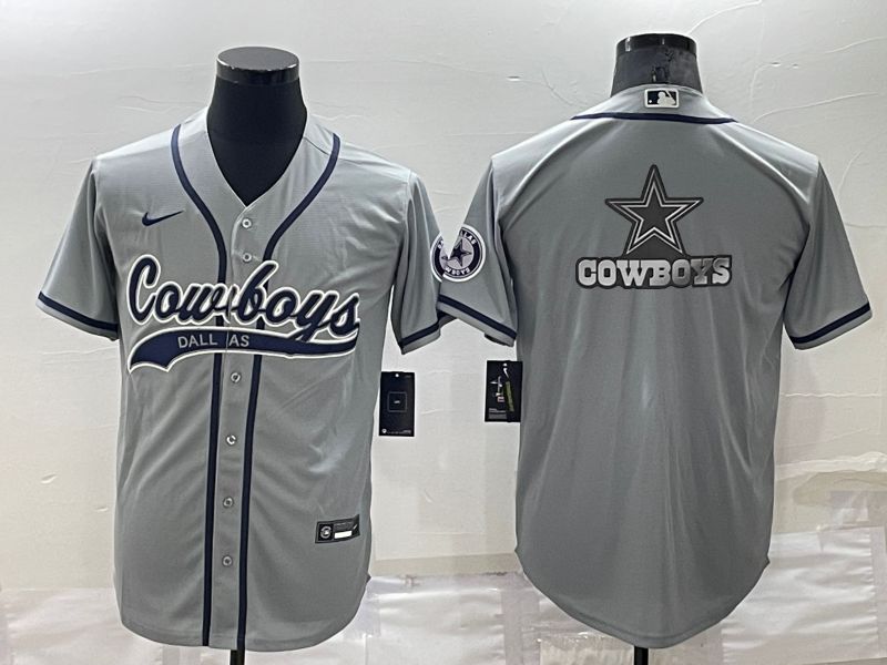 Men Dallas Cowboys Blank Grey 2022 Nike Co branded NFL Jersey1->philadelphia eagles->NFL Jersey